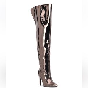 INC Over The Knee boots size 5 Pewter